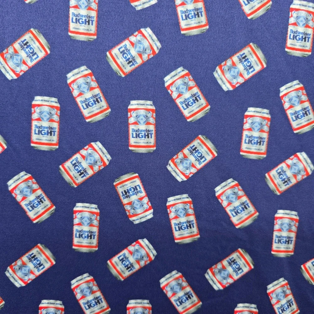 Pins & Aces Golf Polo Mens XXL Blue Budweiser Light Beer Performance Shirt